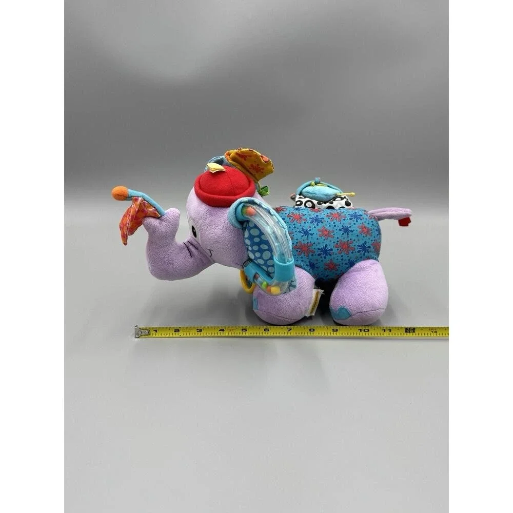 Infantino Purple Elephant Plush Activity Toy 10